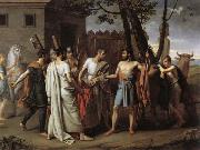 Juan Antonio Ribera Y Fernandez Cincinnatus Leaving the Plough to Bring Law to Rome oil painting on canvas